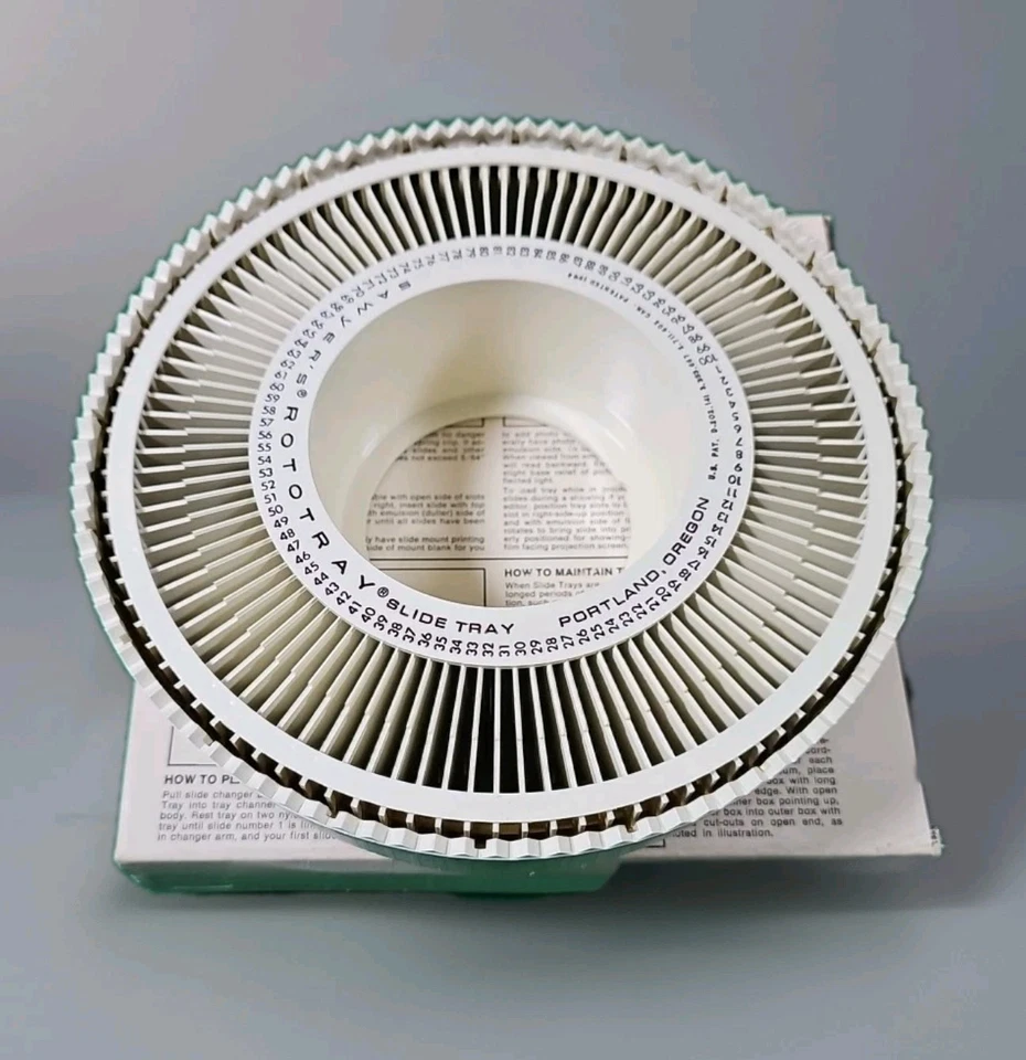 Bandeja deslizante GAF Sawyer Rototray 100 / con funda / 2 x 2 extensiones / blanca Foto 3 de 4