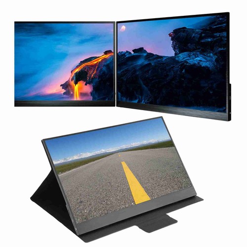 US Plug Monitor 15in 1080P IPS Type C Small Light Computer Display For Smart FY - Afbeelding 7 van 24