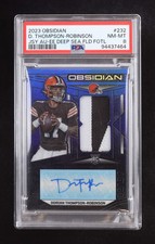 Dorian Thompson-Robinson 2023 Panini Obsidian Rookie Jersey Autographs Electric