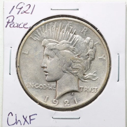 1921 $1 Peace Silver Dollar in Choice XF Condition #6608