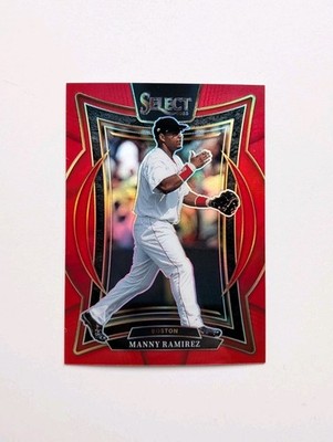 Manny Ramirez 2025 Panini Select Baseball - Red Prizm /149 - Boston Red Sox