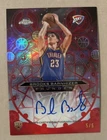 Brooks Barnhizer 2026 Topps Chrome Update Chromographs Red #5/5 Bookend OC Auto