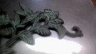 Cast Iron (Faux Copper look) Humingbird flower planter hook 14oz garden porch — photo 2