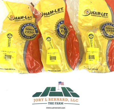 HAM-LET, H500SSL1/2GRPOVLLD, LOT OF 3, 1500 PSI, 1/2''TUBE, BALL VALVE, SEALED S