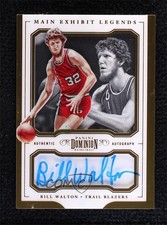 2017-18 Panini Dominion Main Exhibit Legends Gold 7/10 Bill Walton Auto HOF 2d0