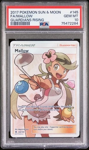 PSA 10 - SM Guardians Rising - Mallow - 145/145 - Full Art Ultra Rare