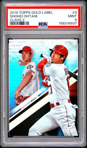 2019 Topps Gold Label #3 Shohei Ohtani Class 2 PSA 9