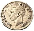 1943 🇨🇦 Canada Silver 25 Cents Coin - Combined Shipping - Lot C76e