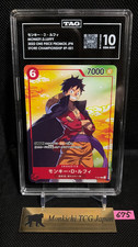 TAG GEM MINT 10 Monkey D Luffy P P-001 Promo Seven Eleven Campaign One Piece JP①