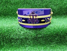 Masonic 33rd Degree Scottish Rite Crown Cap Purple with Gold Cord Hand Embroider