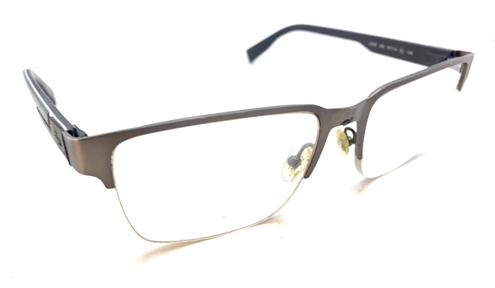 Lacoste L2305 038 Black Green Half Rim Eyeglasses Frames 57-19 145 Designer