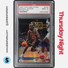 1996 TOPPS STARS #124 MICHAEL JORDAN FINEST REFRACTOR PSA 9