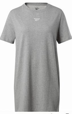 Reebok Women's Short-Sleeve T-Shirt Dress Women's Gray Heather  Size 3X(22-24W)
