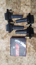 4X Ignition Coils + 4X Spark Plug For Impreza Legacy WRX STI 2.5L UF665