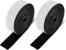 120 X 1 Inch Felt Strips with Adhesive Backing, 2 Rolls Non Slip Black 