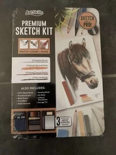 ArtSkills Premium Sketch Tin Kit W/ 3 Trays of Art Supplies Inside