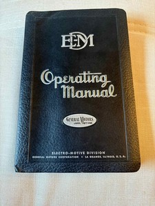 EMD 1947 Locomotive Manual for New York Central F2 & F3 ABA combinations