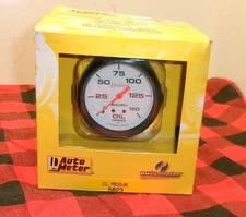 AUTOMETER PHANTOM 5823 2-5/8" MECHANICAL OIL PRESSURE GAUGE KIT W TUBING 150 PSI