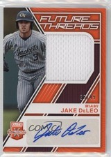 2023 Panini Elite Extra Edition Orange 30/49 Jake Deleo #FTS-JD Auto 0i4k