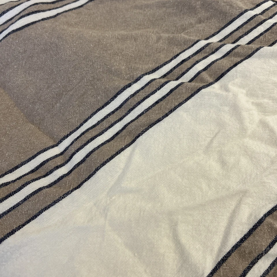 Juego de 2 fundas de almohada Pottery Barn Harper a rayas 24 x 24" ~ caqui multi Foto 2 de 4