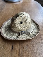 Vintage woven straw miniature doll/toy hat