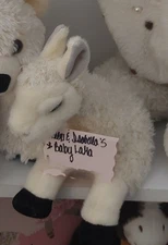 Manhattan Toy Adorables White Llama Lou Stuffed Animal Good