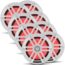 Rockford Fosgate M1-65 6.5" Marine Speakers, 75W RMS, 300W Peak, White Grilles