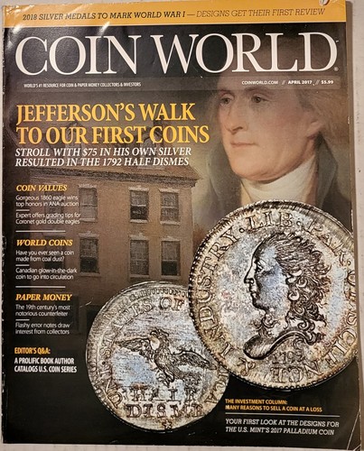 Coin World Magazine April 2017 - Jefferson's Silver