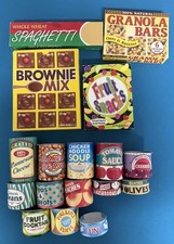 Melissa And Doug Pantry Grocery Shopping Cans Lids And Boxed Food Lot of 17