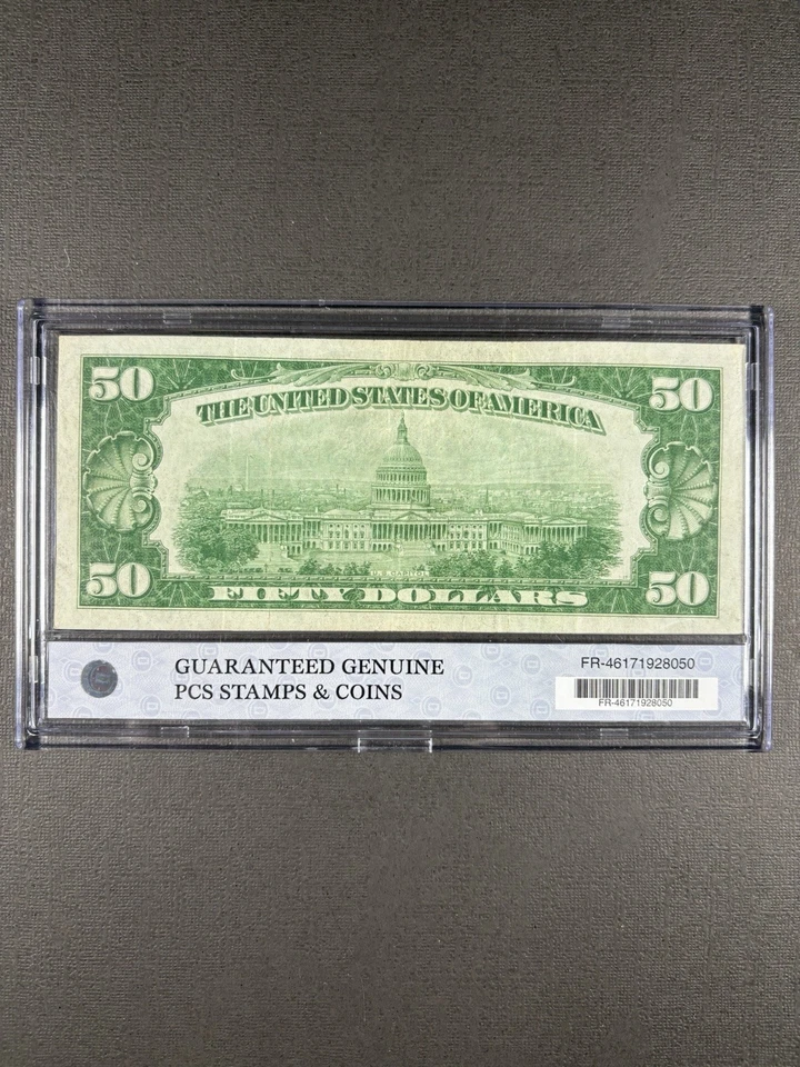 1928-A $50 Federal Reserve Note Chicago Redeemable In Gold On Demand - Image 2 of 4