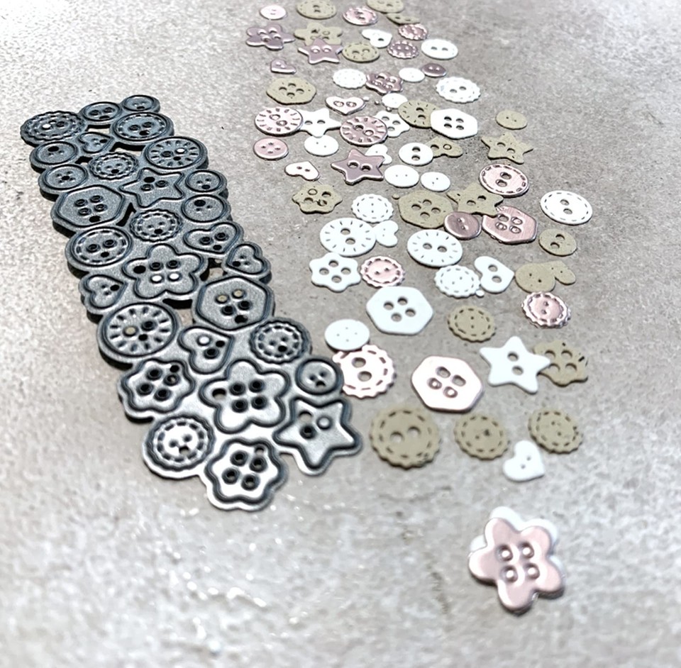 Various Buttons Metal Die Cuts, Lots Buttons Frame Cutting Dies ...