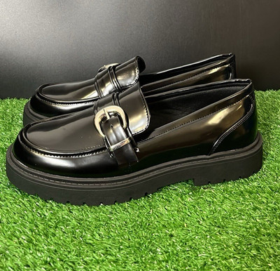 NEW LOOK - COMFORT SMART LOAFER - GRÖßE UK 7 - SCHWARZ