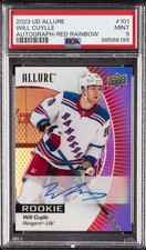 2023 UD ALLURE AUTO-RED RAINBOW #101 WILL CUYLLE PSA 9