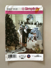 Simplicity Christmas Decorations Snowman Pattern 3967 UNCUT