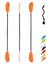 Kayak Paddle 90.5in/230cm Alloy Shaft Kayaking Boating Canoeing Oar with Padd...