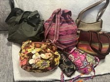 Mixed Lot of 7 Designer Boutique Purses -Vera Bradley Wallet, Nine West, more