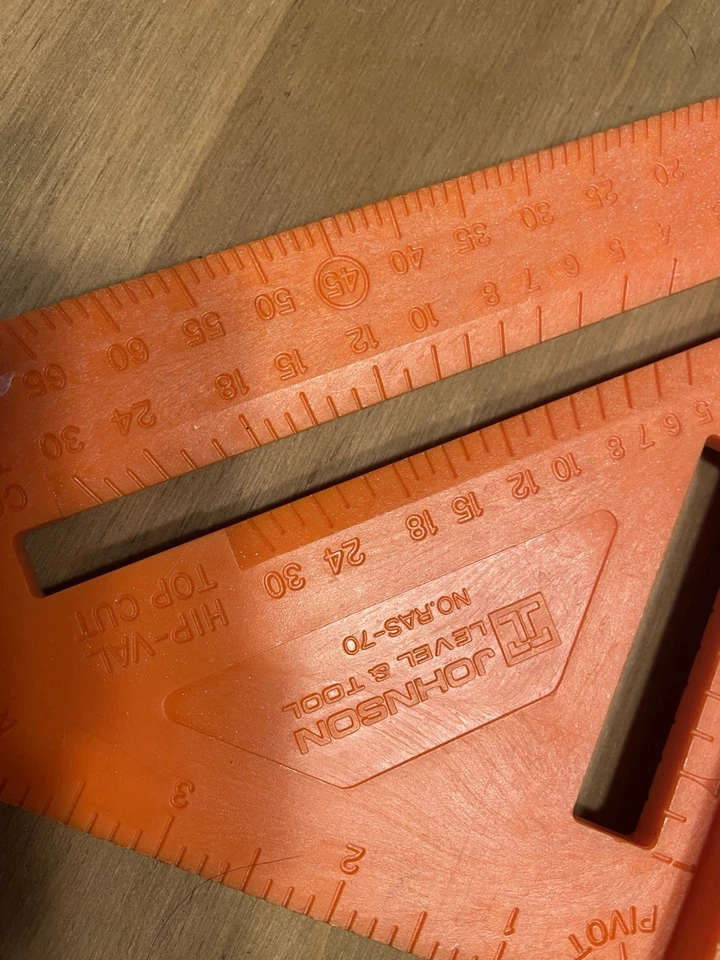 Johnson Level RAS-70 Alta Visibilidad 7" Plástico Viga Cuadrada Triángulo EE. UU. Foto 2 de 4