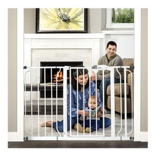 Easy Step 49-Inch Extra Wide Baby Gate, Includes 4-Inch and 12-Inch Extension...