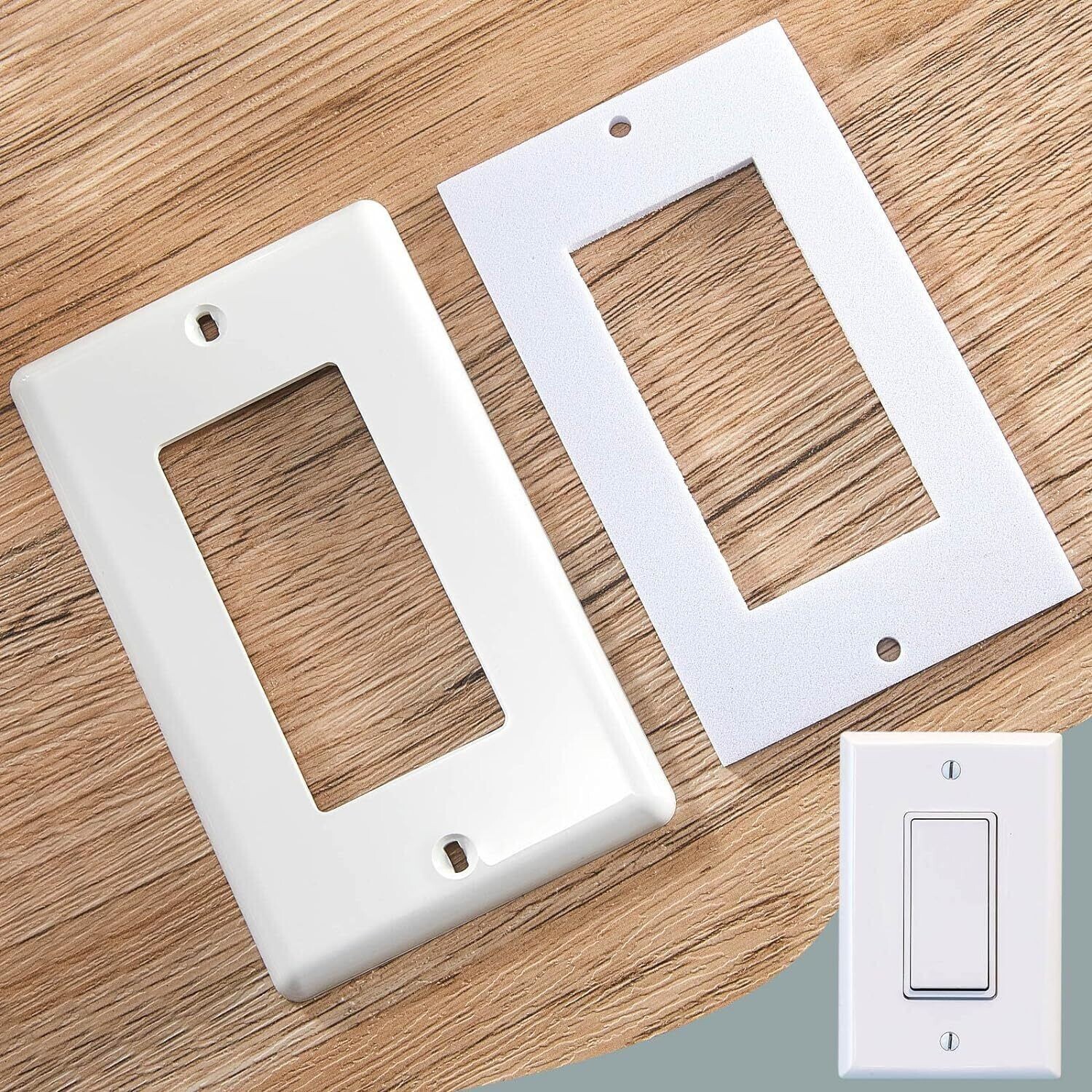 50 Pcs Wall Plate Insulation Gasket Wall Gasket Replacement Outlet