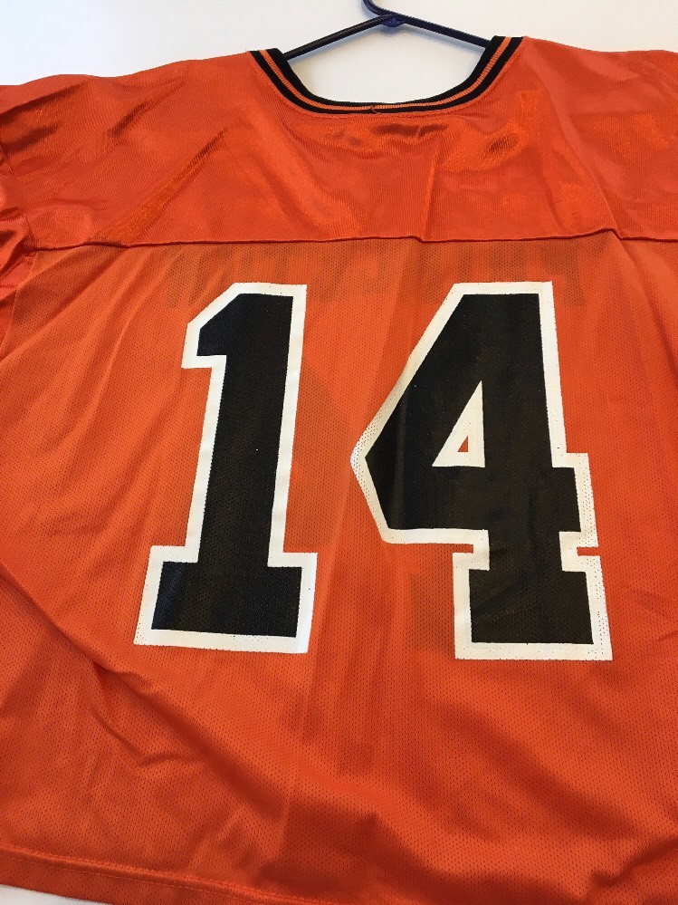 Game Worn Used Princeton Tigers Lacrosse LAX Jersey #14 Wilson