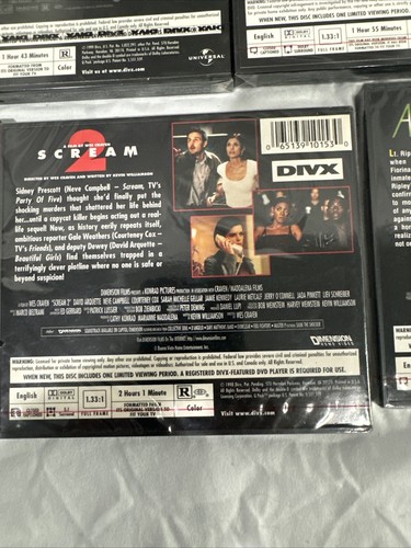 5 DIVX Horror Disc keine DVD selten Sammlerstück NEU ALIEN 3, SCREAM 1,2, PSYCHO - Bild 10 von 14
