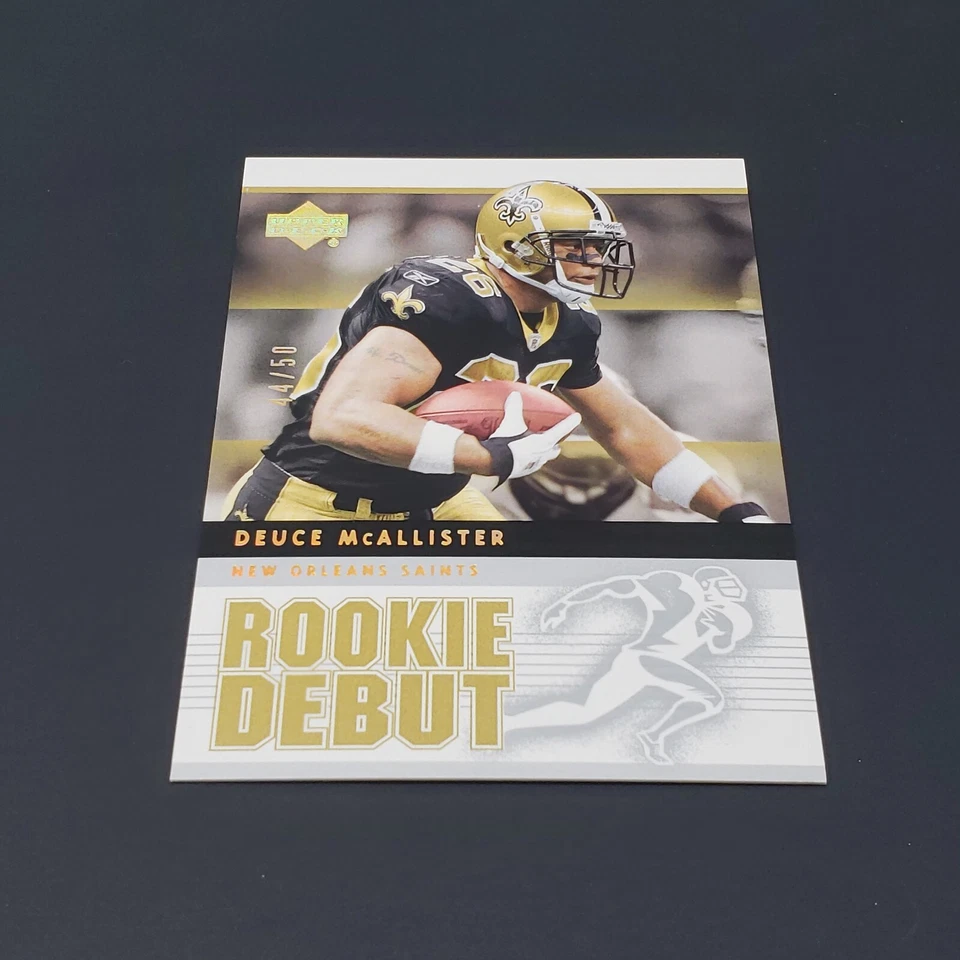 2005 Upper Deck Rookie Debut #63 Deuce McAllister Gold Spectrum /50 - Image 3 of 4