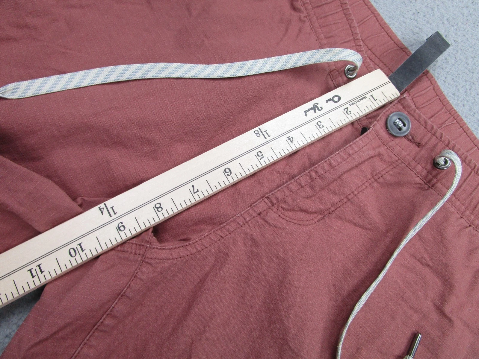 vuori rosewood ripstop zip pockets cargo hiking pants