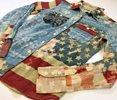 VTG Ralph Lauren Denim Supply Military American Flag Patchwork