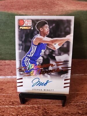 2021 Leaf Pro Set Power Moves Joshua Minott #PM-JM1 Auto