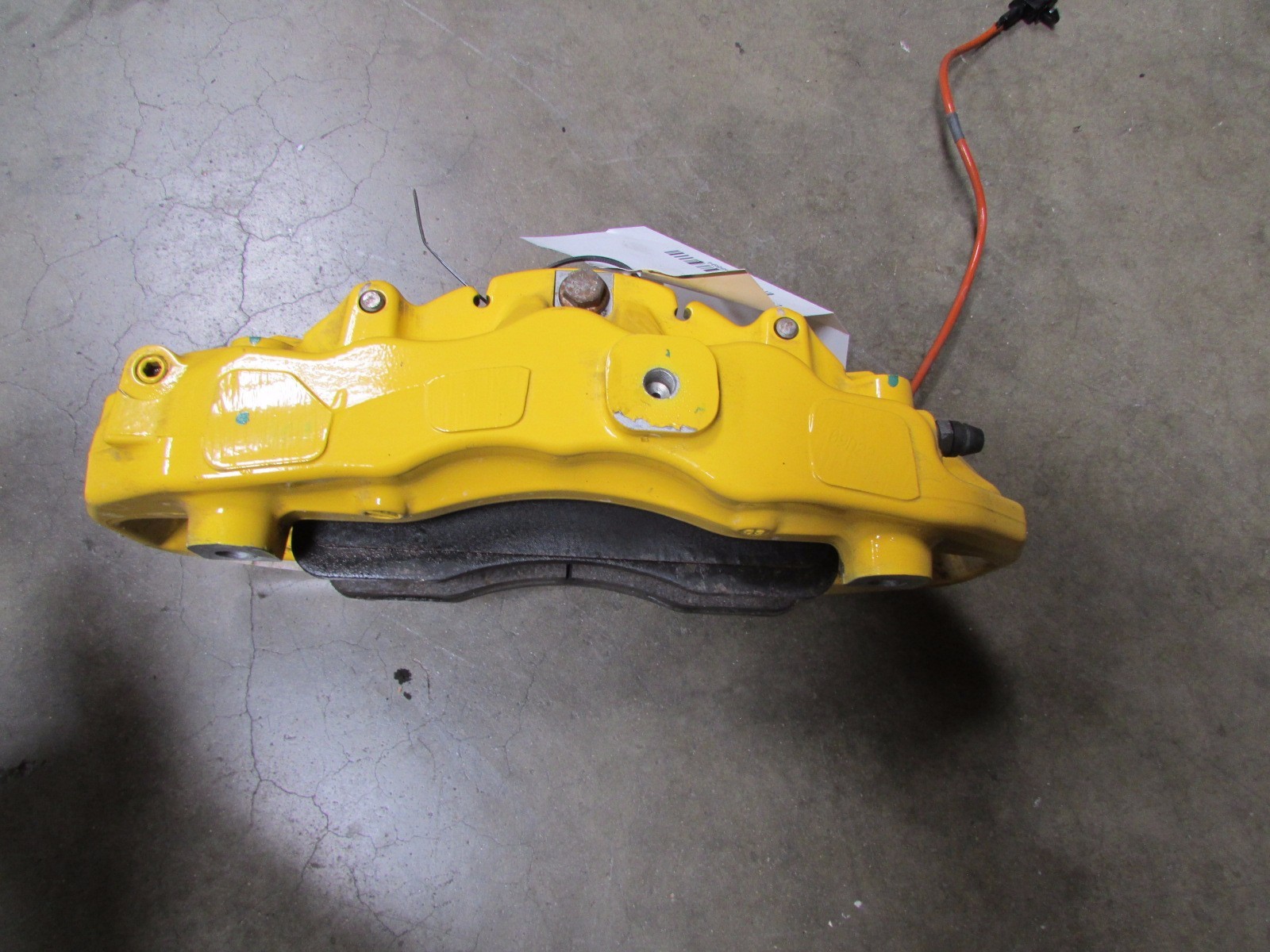 Ferrari California, LH, Left Front CCM Brake Caliper, Yellow, Used, P/N 251512