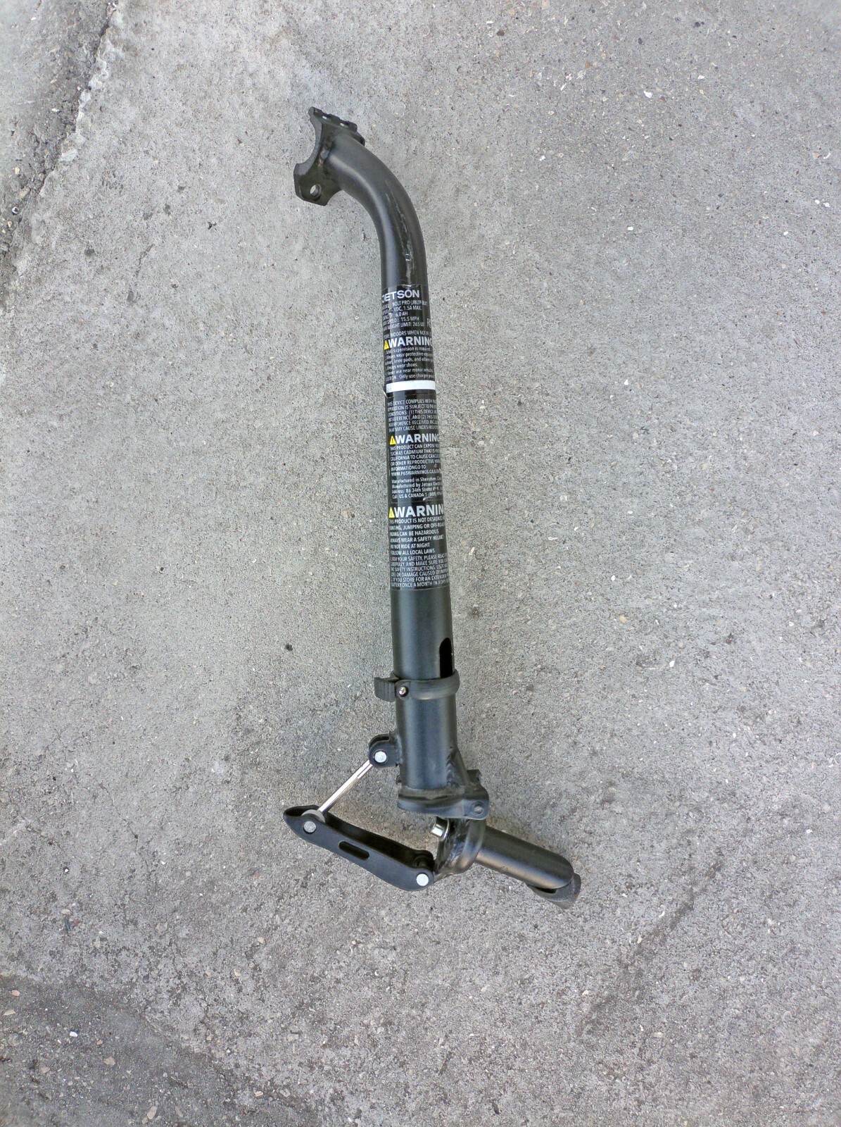 Folding Upper Column / Handle Bar Mount for Jetson Bolt Pro Electric Bicycle