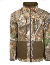 DRAKE NON TYPICAL HYDRO HUSH MID WEIGHT FULL ZIP CAMO JACKET AGION ACTIVE Sz m