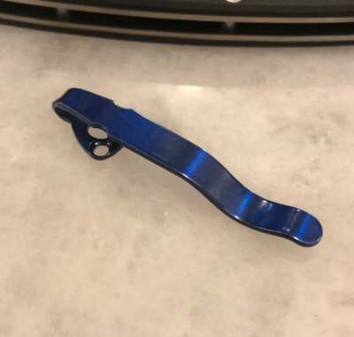 Blue Titanium Clip Made For Spyderco Ambitious Tenacious Persistence Resilience 