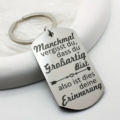 Personalisierter Schlüsselanhänger '' manchmal vergisst du dass du großartig bist